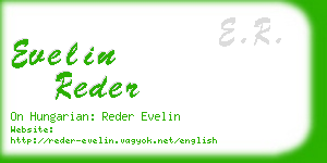 evelin reder business card